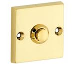 Beldrukker Bauhaus messing PVD, Verzenden, Nieuw