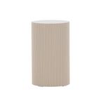 *WOONWINKEL* Geribbelde Bijzettafel Beige, Huis en Inrichting, Tafels | Bijzettafels, Verzenden, Nieuw