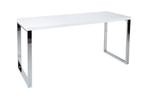 Modern bureau WHITE DESK 160cm witte hoogglans bureautafel -, Ophalen of Verzenden, Nieuw