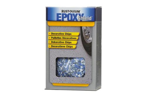 Rust oleum epoxyshield decoratieve chips 500 gram, doos, Doe-het-zelf en Verbouw, Overige Doe-het-zelf en Verbouw, Nieuw, Verzenden