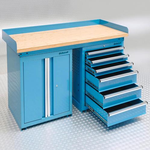 Datona Werkbank PRO 150 cm met ladenkast en gereedschapskast, Doe-het-zelf en Verbouw, Werkbanken, Nieuw, Ophalen of Verzenden