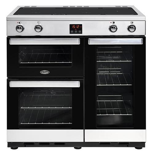 Belling Cookcentre 90Ei RVS Inductiekookplaat zones1839, Witgoed en Apparatuur, Fornuizen, Nieuw, Ophalen of Verzenden