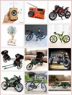 Modelbouw fietsen diy retro fiets met bewegende delen, Verzenden, Nieuw, Overige typen, Overige merken