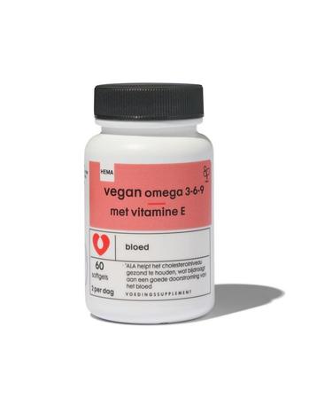 HEMA Vegan omega 3-6-9 met vitamine E - 60 stuks 1+1 gratis beschikbaar voor biedingen