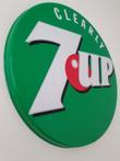 Clearly 7-UP (Seven-Up) - reclame wandbord - Vintage - blik