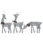 Rendierfamilie 270cm LED - Retourdeal! 47% Korting, Ophalen of Verzenden, Nieuw