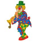 Wanddecoratie carnaval clown 70 cm - Carnaval thema, Hobby en Vrije tijd, Feestartikelen, Nieuw, Ophalen of Verzenden