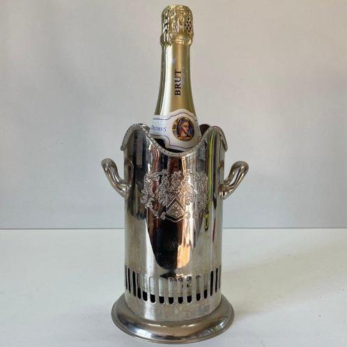 Flessenhouder met Familiewapen - Flessenonderzetter - Empire, Antiek en Kunst, Curiosa en Brocante