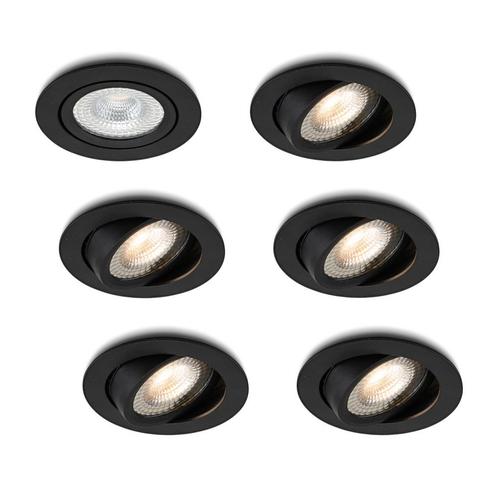 Ledisons LED-inbouwspot Vivaro zwart 5W interne driver, Huis en Inrichting, Lampen | Spots