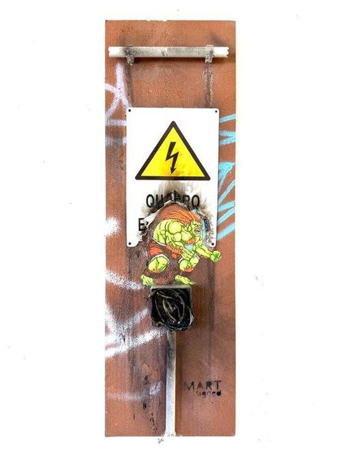 Mart Signed - Blanka Blanca street fighter, Antiek en Kunst, Kunst | Schilderijen | Modern