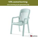 4 stuks Sieger Comtesse stapelstoel kunststof - Wit, Huis en Inrichting, Stoelen, Ophalen of Verzenden, Nieuw, Overige materialen