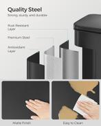 SONGMICS prullenbak 40 liter - afvalbak - afvalemmer -, Verzenden, Nieuw