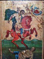 Icoon - Demetrius van Thessaloniki - Hout, Antiek en Kunst