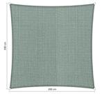 Premium schaduwdoek 2x2m vierkant waterdoorlatend Countr..., Tuin en Terras, Nieuw