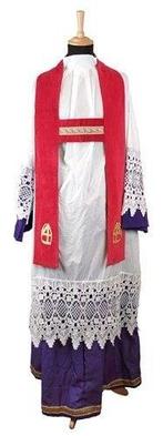 Sint Stola Stefan katoenfluweel Mijter, Ophalen of Verzenden, Nieuw