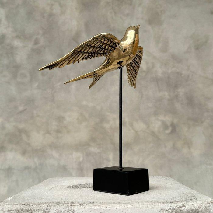sculptuur, NO RESERVE PRICE - Swallow On Stand Fly Up - 23, Antiek en Kunst, Kunst | Designobjecten