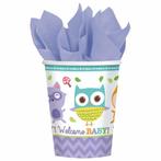 Geboorte Bekers Welcome Baby Karton 266ml 8st, Verzenden, Nieuw