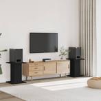 vidaXL Speakerstandaards 2 st 30x30x60 cm bewerkt hout zwart, Muziek en Instrumenten, Standaards, Verzenden, Nieuw