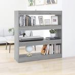vidaXL Boekenkast/kamerscherm 100x30x103 cm grijs sonoma, Huis en Inrichting, Kasten | Boekenkasten, 100 tot 150 cm, Verzenden