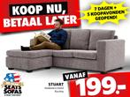 Stuart Hoekbank vanaf €199.- Betaal in 3x zonder rente!, Nieuw