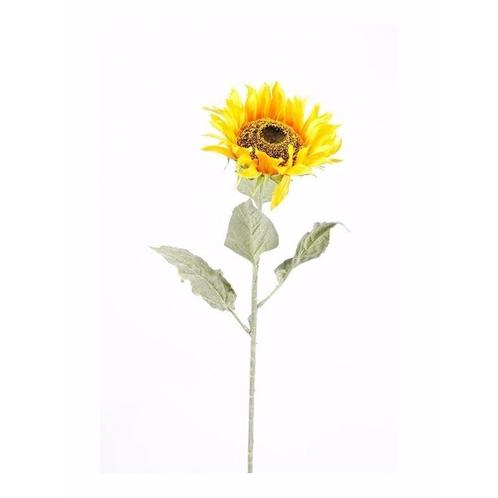 Kunstbloem zonnebloem tak 82 cm geel - Kunst zonnebloemen, Huis en Inrichting, Kamerplanten, Ophalen of Verzenden