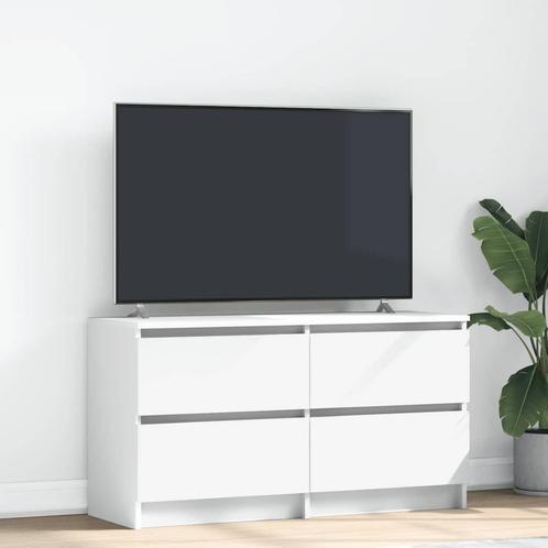 vidaXL Tv-meubel 100x35x54 cm bewerkt hout wit, Huis en Inrichting, Kasten | Televisiemeubels, Nieuw, Overige houtsoorten, Verzenden