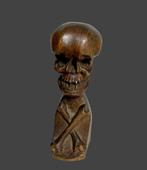 sculptuur, Memento mori - 12.5 cm - Hout