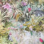 Profhome 381793-GU Dieren patroon behang floral mat olijf, Verzenden