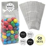 Fako Bijoux® - Uitdeelzakjes Met Sluitstickers - 50 Stickers, Verzenden, Nieuw