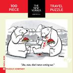 Never Coming Out - 100 Stukjes New York Puzzle Company Mini, Hobby en Vrije tijd, Denksport en Puzzels, Verzenden, Nieuw