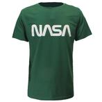 NASA T-Shirt Groen Wit Logo - Officiële Merchandise, Verzenden, Nieuw