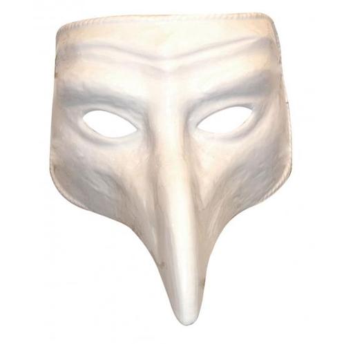 Wit Venetiaans comedy masker - Venetiaanse maskers, Hobby en Vrije tijd, Feestartikelen, Ophalen of Verzenden
