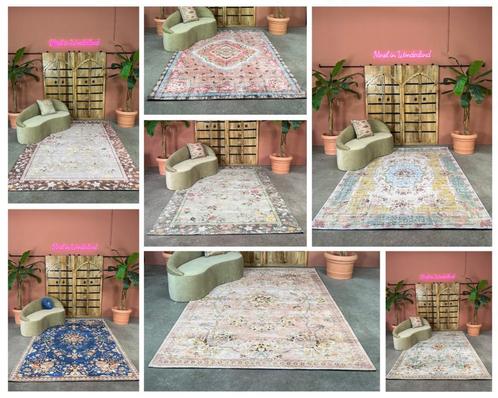 Vintage vloerkleed, tapijt, sale, kelim, handgemaakt, Huis en Inrichting, Stoffering | Tapijten en Kleden, Rechthoekig, Wit, Crème