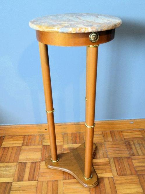 Gueridon - marmerhout, Antiek en Kunst, Curiosa en Brocante