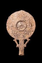 Oud-Romeins Loodvotiefspiegel  (Zonder Minimumprijs), Antiek en Kunst, Antiek | Overige Antiek