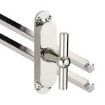 Kruk-espagnolet Chemin de Fer Glans Nikkel Inclusief 2, Ophalen of Verzenden, Nieuw