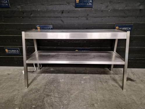 Etagère verwarmd | warmtebrug | 2 niveaus | 122 cm, Zakelijke goederen, Horeca | Keukenapparatuur, Gebruikt, RVS Meubilair
