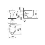 Toiletpot Plieger Brussel Vlakspoel Zonder Bril Wit, Doe-het-zelf en Verbouw, Sanitair, Nieuw, Ophalen of Verzenden