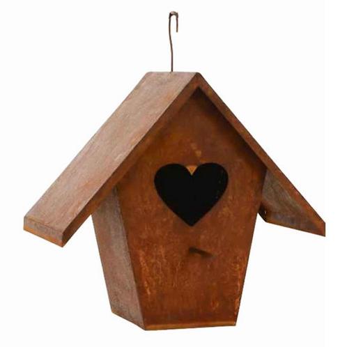 Vogelvoederbakje met hart | Tuindecoratie roest vogelhuisje, Huis en Inrichting, Woonaccessoires | Wanddecoraties, Nieuw, Verzenden