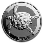 British Indian Ocean Territory - Turtle 1 oz 2020, Postzegels en Munten, Zilver, Losse munt, Verzenden