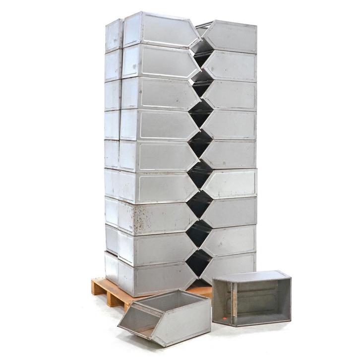 Gebruikte Magazijnbak staal palletaanbieding met, Zakelijke goederen, Kantoor en Winkelinrichting | Magazijn, Stelling en Opslag