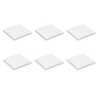 Afdekplaat plafond | Q-link | 6 stuks (Vierkant, Wit), Doe-het-zelf en Verbouw, Elektra en Kabels, Nieuw, Verzenden