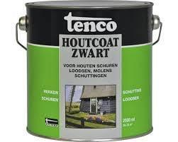 Tenco Houtcoat Zwart - 2,5 liter, Doe-het-zelf en Verbouw, Verf, Beits en Lak, Nieuw, Verzenden