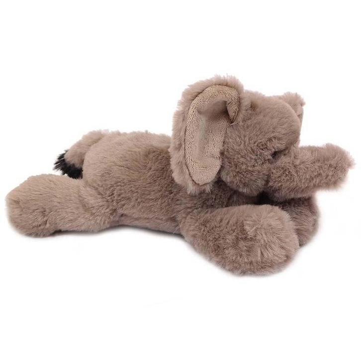 Superzachte Eco Knuffel met geborduurde oogjes - Olifant lig, Kinderen en Baby's, Speelgoed | Knuffels en Pluche, Nieuw, Ophalen of Verzenden