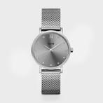 Cluse Minuit Mesh Crystals Dames Horloge Zilver kleurig - 33, Sieraden, Tassen en Uiterlijk, Horloges | Dames, Verzenden, Nieuw