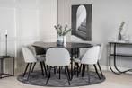 Eetkamerstoel - Meike - Lichtgrijs - Rib - Jörn, Huis en Inrichting, Stoelen, Verzenden, Nieuw