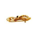 Gouden strik broche met robijn en diamant 18 krt, Sieraden, Tassen en Uiterlijk, Broches, Ophalen of Verzenden, Nieuw