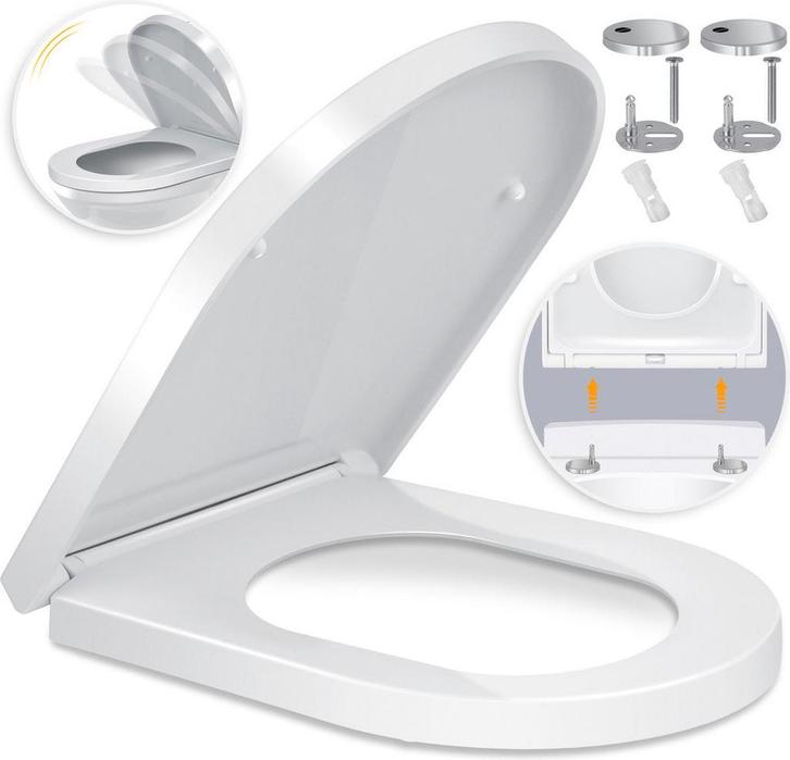 KESSER® WC bril met Soft Close Deksel - Toiletbril - Wit, Huis en Inrichting, Overige Huis en Inrichting, Nieuw, Verzenden