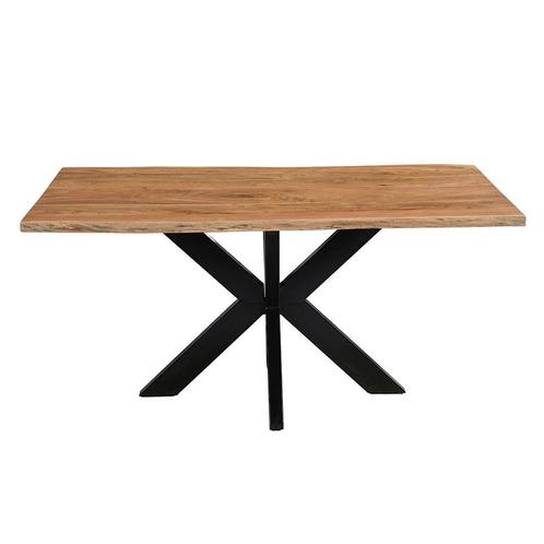 Acaciahouten Eettafel Rechthoek Edge 160x90 cm, Huis en Inrichting, Tafels | Eettafels, Nieuw, Overige houtsoorten, Rechthoekig