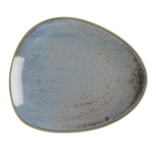 Borden | EMBER | Porselein | Blauw/Bruin | 4 Stuks |, Zakelijke goederen, Horeca | Keukenapparatuur, Nieuw in verpakking, Verzenden
